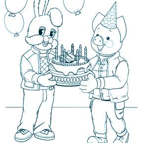 Раскраска Спокойной ночи малыши