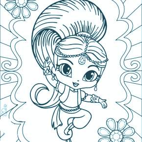 Раскраска Шиммер и Шайн Раскраска Шиммер и Шайн