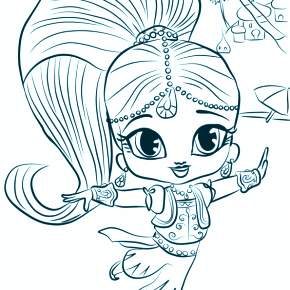 Раскраска Шиммер и Шайн Раскраска Шиммер и Шайн