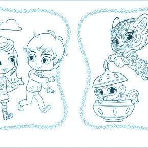 Раскраска Шиммер и Шайн Раскраска Шиммер и Шайн