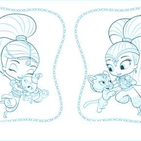 Раскраска Шиммер и Шайн Раскраска Шиммер и Шайн