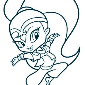 Раскраска Шиммер и Шайн Раскраска Шиммер и Шайн