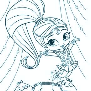 Раскраска Шиммер и Шайн Раскраска Шиммер и Шайн