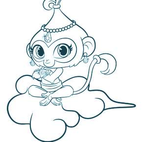 Раскраска Шиммер и Шайн Раскраска Шиммер и Шайн