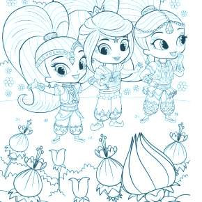 Раскраска Шиммер и Шайн Раскраска Шиммер и Шайн