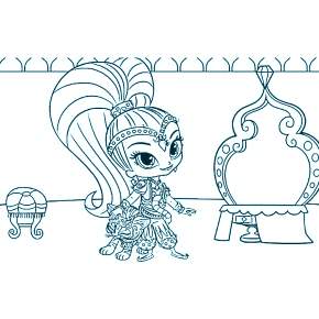 Раскраска Шиммер и Шайн Раскраска Шиммер и Шайн