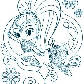 Раскраска Шиммер и Шайн Раскраска Шиммер и Шайн