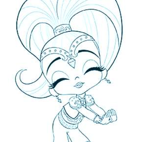 Раскраска Шиммер и Шайн Раскраска Шиммер и Шайн