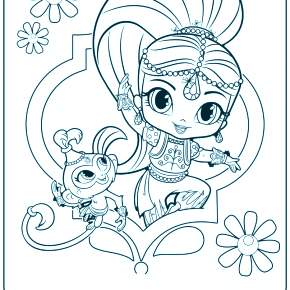 Раскраска Шиммер и Шайн Раскраска Шиммер и Шайн