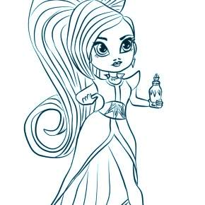 Раскраска Шиммер и Шайн Раскраска Шиммер и Шайн