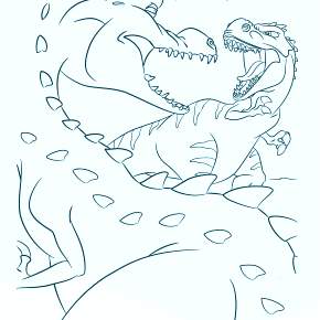 Раскраска Динозавры