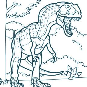 Раскраска Динозавры