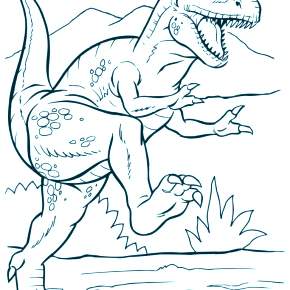Раскраска Динозавры