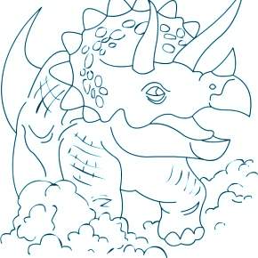 Раскраска Динозавры