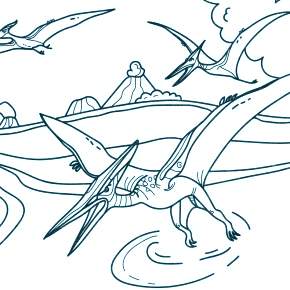 Раскраска Динозавры