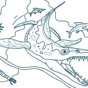 Раскраска Динозавры