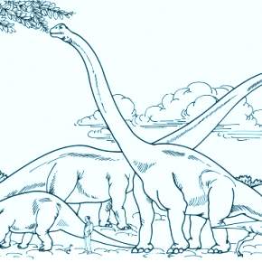 Раскраска Динозавры