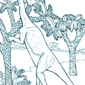 Раскраска Динозавры