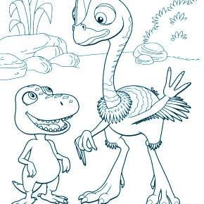 Раскраска Динозавры