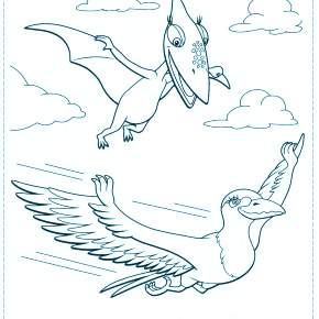 Раскраска Динозавры