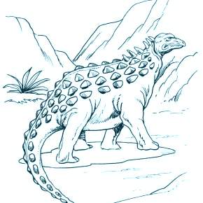 Раскраска Динозавры