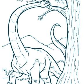 Раскраска Динозавры