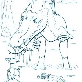 Раскраска Динозавры