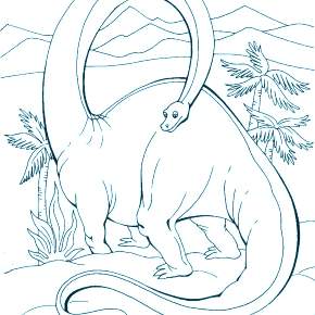 Раскраска Динозавры