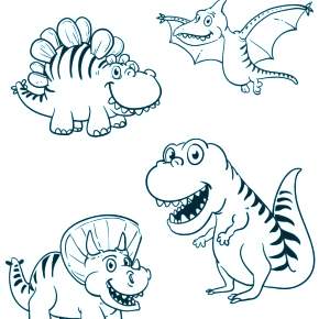 Раскраска Динозавры