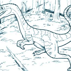 Раскраска Динозавры