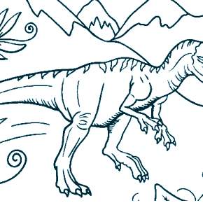 Раскраска Динозавры