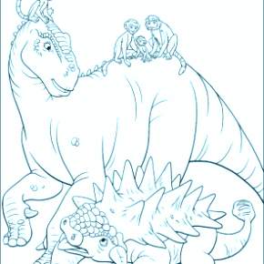 Раскраска Динозавры