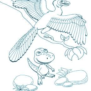 Раскраска Динозавры