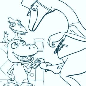 Раскраска Динозавры