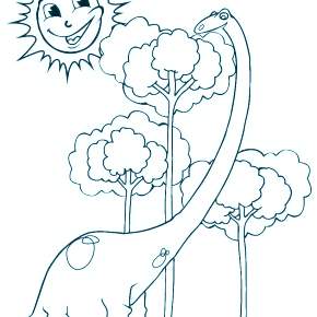 Раскраска Динозавры