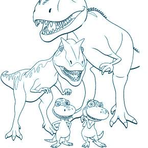 Раскраска Динозавры