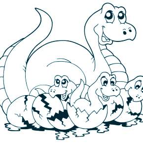 Раскраска Динозавры