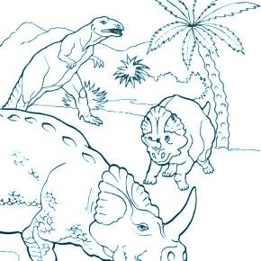 Раскраска Динозавры