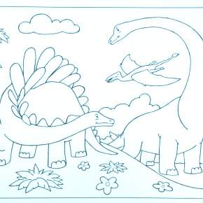 Раскраска Динозавры