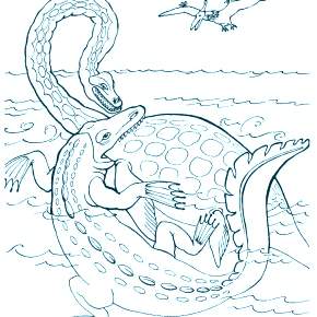 Раскраска Динозавры