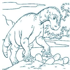 Раскраска Динозавры