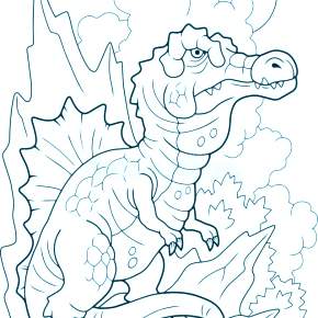 Раскраска Динозавры