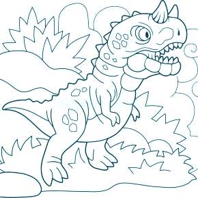 Раскраска Динозавры