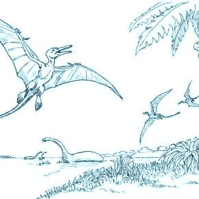 Раскраска Динозавры