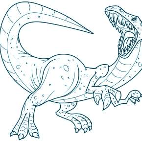 Раскраска Динозавры