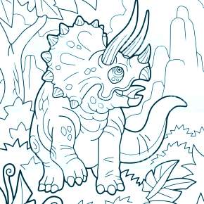 Раскраска Динозавры