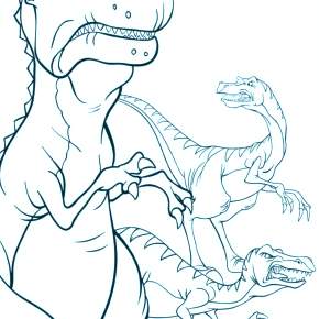 Раскраска Динозавры