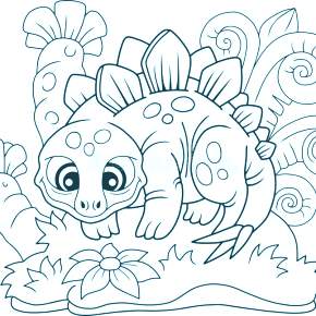 Раскраска Динозавры