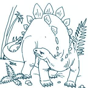 Раскраска Динозавры