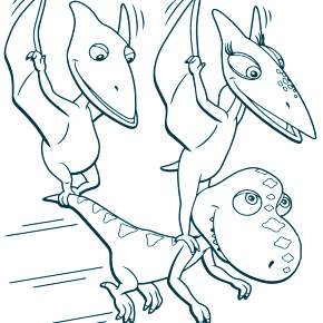 Раскраска Динозавры